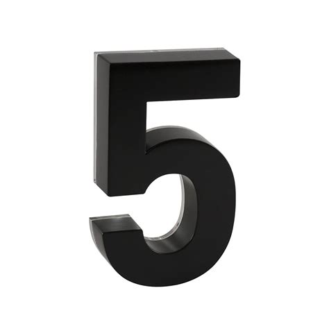 taymor backlit led 6-inch black metal house number|taymor led black metal house numbers.